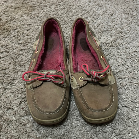 Pink Fur Sperrys - Picture 1 of 4